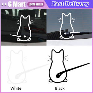 Funny Moving Tail Cat Dog Car Sticker Window Wiper Decals Rear Windshield Sticker Waterproof Wiper Decal Waving Wiper Sticker