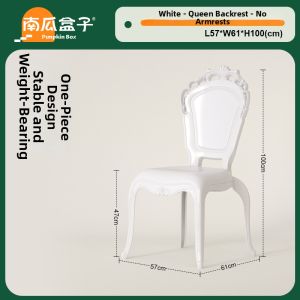 NANGUAHEZI | Princess Chair Transparent Crystal Acrylic Dining Chair