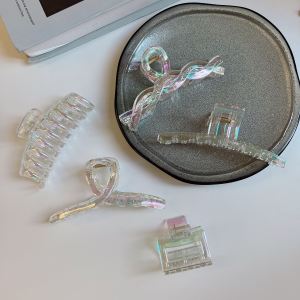 Elegant Acrylic Hair Claw Clip & Transparent Design Hair Accessories