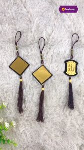 Gantungan Mobil Hitam Emas Aksesoris Mobil Souvenir Oleh Oleh Haji Umroh Nabawi Jakarta