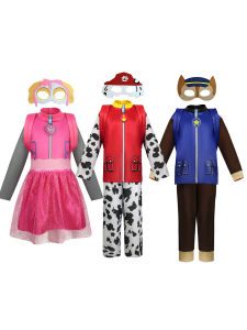 PAW Patrol Ryder Cosplay Kids Boy Girl Birthday Captain PAW Patrol Costume Cartoon Chase Skye Party Role Christmas Gift
