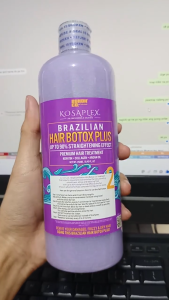 Kosaplex Buhok Co. 1 Gallon Brazilian Hair Botox: Up to 90% Straightening Effect for Salon Professionals