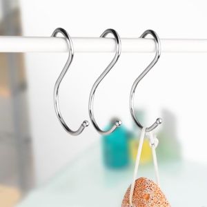 [FREESHIP] Móc treo quần áo Chữ S (Loại Cao Cấp Có Đầu Tròn) Treo Đồ Siêu Chắc - Treo Hàng Hóa - Inox Loại 1 (Chọn Size)