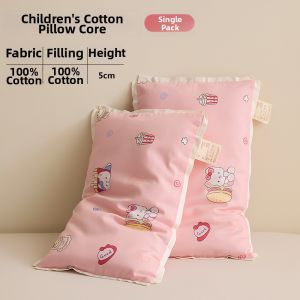 KAMONI | Child-friendly Cotton Pillow Insert Spinal Support Seasonal Universal Washable