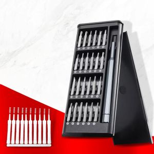 【11Pcs】Maibu 1 Set of Precision Screwdriver Set + 10 Fine Hole Cleaning Brushes Multifunctional Household Tool for Disassembling Mobile Phones Computers and Laptops Special-Shaped Screwdrivers