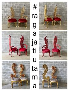 kursi teras ukir daun modern