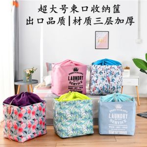 Large Capacity Cloth Art Moving Storage Box Home Use Toy Organizer Autumn Winter Clothes Storage Basket for Bedroom Closet