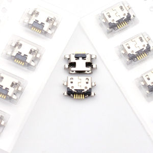 50pcs Micro USB Jack Charging Socket Port Plug Dock Connector Heavy Plate 1.2mm For Samsung A10 A10s Motorola E5 Play Moto E6