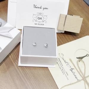 Khuyên tai bạc 925 mặt trời đính đá xanh bông hoa hướng dương nữ S925 SUN QA SILVER Earrings EA240702