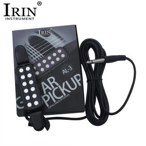 IRIN | IRIN 12-hole Acoustic Guitar Sound Hole Pickup Magnetic Transducer Audio Cable Low Noise Professional Acoustic Guitarra Parts