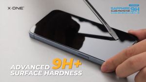 iPhone 14 Plus Pro Max / 13 / 12 Pro Max X-One Sapphire Gorilla Full Cover 2.5D Clear Tempered Glass Screen Protector