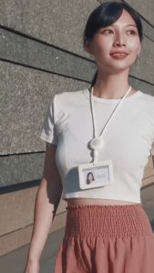 Túi Đựng Thẻ Tên Bone Túi Đựng Thẻ Đeo Cổ Có Dây Điều Chỉnh Được Độ Dài Gắn Charm Xinh Xắn Có Chống Từ Lanyard Badge Holder