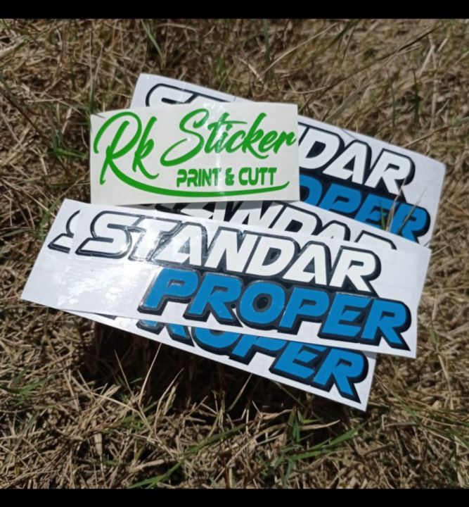Proper Sticker STIKER STANDAR PROPER STICKER CUTTING MOTOR VIRAL | Lazada Indonesia