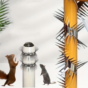 Stainless Steel Bird Spikes 1m(40") Outdoor Pigeon/Squirrel/Woodpecker Deterrent for Roof Fence Window Garden