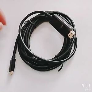 Type-C to HDTV 4Kx2K Cable Adapter Multiple Mode Video Converter USB 3.1 to HDTV Plug & Play 1.8M