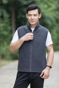 เสื้อกั๊กผ้าฟลีซสำหรับผู้ชายเสื้อกั๊กแบบสั้นทรงหลวมลำลองใส่ในบ้านหนาพิเศษสำหรับฤดูใบไม้ร่วงและฤดูหนาวเสื้อกั๊กผ้าฟลีซเสื้อกั๊กเสื้อคาร์ดิแกนเสื้อคลุม