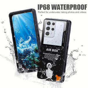 New Waterproof Dustproof and Shockproof Phone Case Suitable for Apple Samsung Huawei and Google Compatible with 6.9-Inch Devices