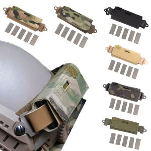 BOOIU Tactical Helmet Counterbalance Bag OPS Fast Airsoft Helmet Weight Bag NVG Counterweight Pouch with Five Counter Blocks