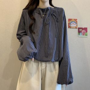 AIYITI | Stylish Large Size Striped Long-sleeve Shirt