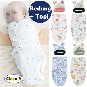0-3เดือนชุดนอนเด็กทารกผ้าห่มหุ้มห่อ Velcro ป้องกันเตะเด็กแรกเกิดผ้าฝ้ายชุดหมวกถุงนอน