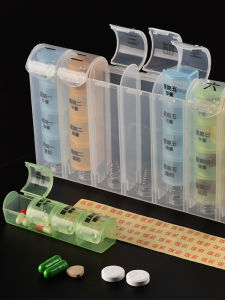 Medicine Box Portable Separately Packed Case Seven Days a Week Packing Travel Medicine Storage Box Three Meals a Day Mini Pill Box