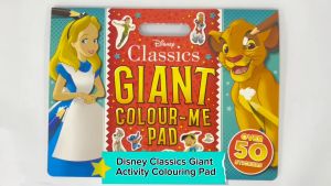 Disney Classics Giant Colour Me Pad Colouring Book With 50+ Stickers For Kids