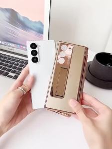 szhaiyu | For Samsung Galaxy Z Fold 8 Ultra Fold 7 6 5 4 3 Electroplated Aluminum alloy case With S Pen Hinge Hardware Protection Cover