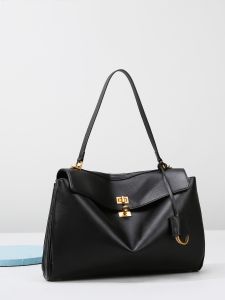 Miki Kangaroo Genuine Leather Womens Bag 2026 New Fashion Versatile Single Shoulder Crossbody Handbag Large Capacity Commuter Bag