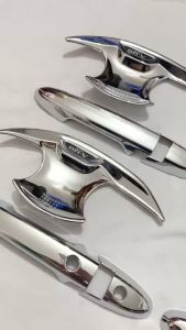 Ốp Tay Hõm Cửa Viền Đèn Gầm Ốp Gương Xe Honda BRV 2023 Mẫu Nhựa ABS Mạ Crom Sáng Bóng