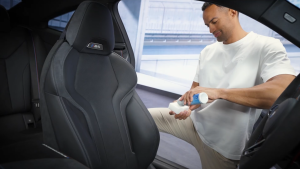 Leather car care set with UV protection