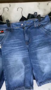 Jeans Pendek Polos Pria dewasa Premium REAL PICT Wiscer Spray Berkulitas Tebal Nyaman Di Pakai