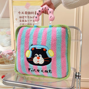 Creative Birthday Gift Cute Pillow Air Conditioning Blanket Practical Abstract Design for Girls Universal Versatile Furry Gift