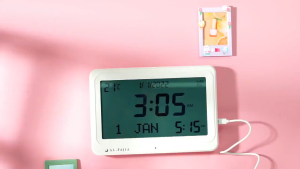 Digital alarm clock sound multilingual Gregorian calendar large LCD screen desktop calendar Muslim prayer table bedroom
