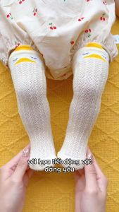 Tất trẻ em cổ cao hoạ tiết hình thú dễ thương GOMTAT cho bé trai bé gái vớ dài qua đầu gối co dãn nhiều màu sắc - YIQ-W005-1DOI