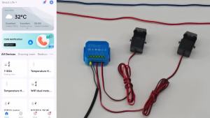 Đồng Hồ Đo Năng Lượng WiFi Smart Life 80A CT Hai Chiều Có Còi Báo Động Để Giám Sát Điện Năng AC110V/240V Xuất Nhập Ngưỡng Giá Trị