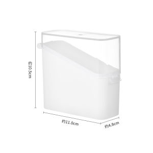 SP Cheese Slice Storage Box Refrigerator Cheese Preservation Box Side Door Butter Box Pure Color Japanese Style Home Organizer