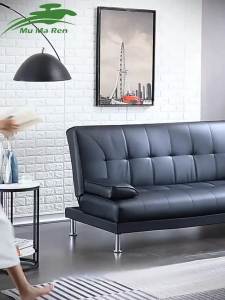 MuMaRen โซฟา เตียงโซฟา โซฟาพับอเนกประสงค์ โซฟาปรับระดับได้ เท้าโซฟาโลหะคุณภาพสูง ผ้าทำจากหนัง PU การออกแบบตามหลักสรีรศาสตร์