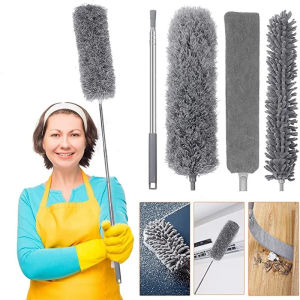 Kemoceng 28 Meter Microfiber Magnet Debu Extendable Bisa Tekuk / kemoceng Adjustable panjang pembersih debu langit rumah