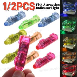 1-2PCS Deep Drop Underwater Flash Light Bait Deep Fish Attracting Indicator Lure LED Fishing Light Squid Bait Hard Lures