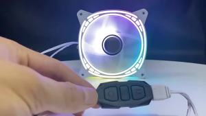 Bộ Điều Khiển Thủ Công Mini ARGB 5V 3Pin Với Đầu Cắm Nguồn SATA Cho Thiết Bị Chiếu Sáng Dải Đèn LED Máy Tính Hỗ Trợ RGB
