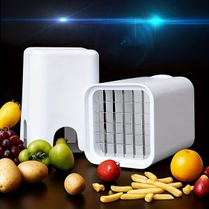 Multi-purpose ABS Stainless Steel Vegetable Cutter Potato French Fry Slicer Fruit Dicer Kitchen Chopping Tool