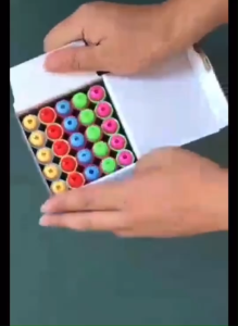 ที่ใส่ชอล์ก +แถมฟรี ชอล์ก สําหรับครูสอน 5 ชิ้น ปรับได้ ป้องกันการแตกหัก ชอล์กเขียนกระดานดำ กันฝุ่น  สําหรับโรงเรียน