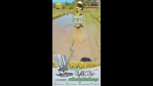 Landmart เครื่องปลูกข้าวมือหมุน ดำนาแบบ 2 แถว ระยะห่างระหว่างแถว 25 ซม. รุ่น LM-B069