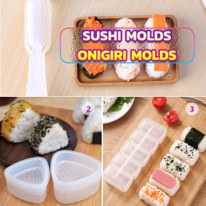 C.N. DIY Sushi Bento Mould Japan Onigiri Sushi Mold Non Stick Press Rice Ball Maker Bento Tool Square