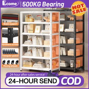 【500KG Bearing 】【PH Stock】UPSEN Shelf 3/4/5/6 Layer Angle Steel Rack Shelves Adjustable Heavy Duty Storage organizer shelf Warehouse Storage Rack