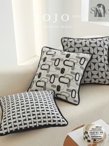 Luxurious Soft Covered Mercury Bed Backrest Cushion Sofa European Style Home Use Square Shape PP Cotton Inner Core Print Process