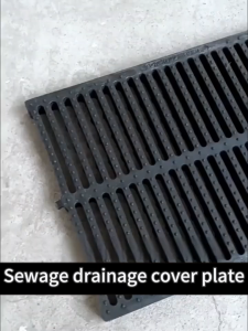 Heavy Duty Resin Drain Cover Fast Drainage Plastic Gutter Grate Sewer Trench Rainwater Cover