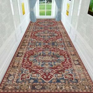VIKAMA Vintage Persian Runner Carpet Luxury Bohemian Hallway Carpet Anti-Slip Staircase Kitchen Mat Home Decoration