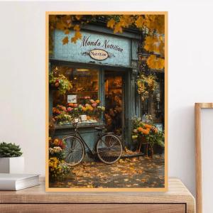 500/1000 Pieces Jigsaw Puzzle Bicycle with Autumn Jigsaw Puzzle Educational Toy for Kids Children s Games Christmas Gift