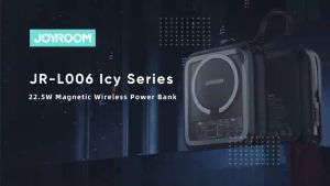 Joyroom JR-L007 10000mAh QC 22.5W + PD 20W Fast Charging Magnetic Wireless 15W Portable Fast Charging Powerbank with Built-In Lightning Cable 3 Outputs Power Bank